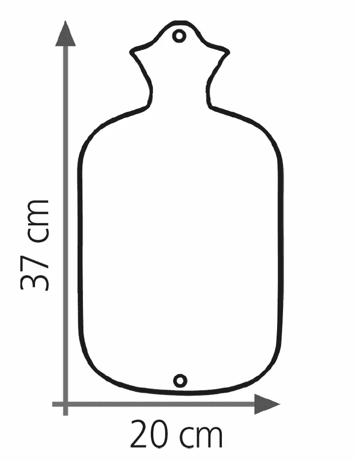 Wärmflasche Naturgummi FSC 0,8 Liter