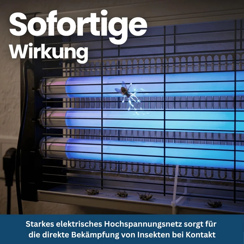 UV-Insektenlampe mit elektrischem Gitter