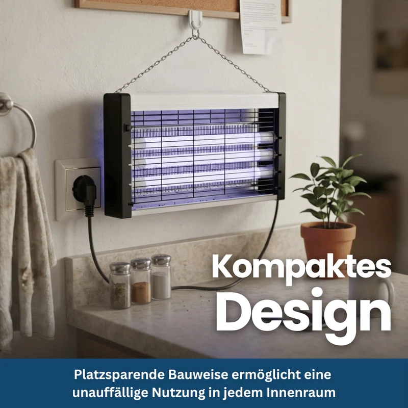 UV-Insektenlampe mit elektrischem Gitter