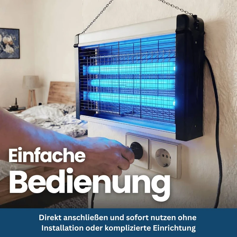 UV-Insektenlampe mit elektrischem Gitter