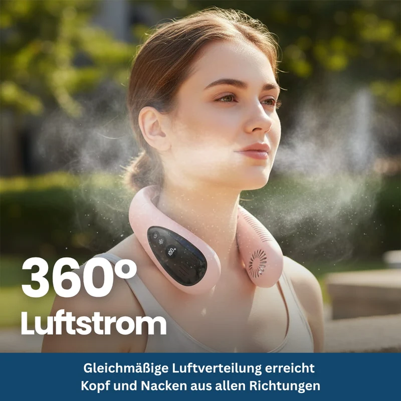 Kühlender Halsventilator mit Kühlplatte