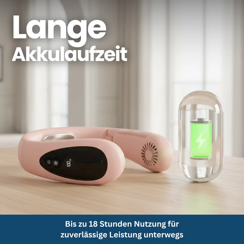 Kühlender Halsventilator mit Kühlplatte