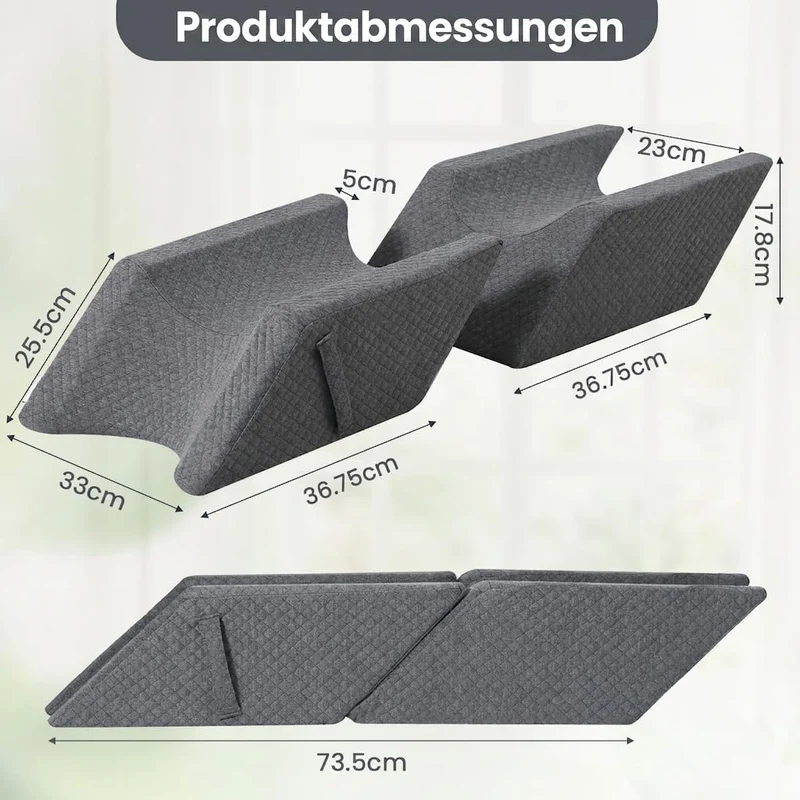 2-Teil Modulares Beinkissen, Beinhochlagerungskissen