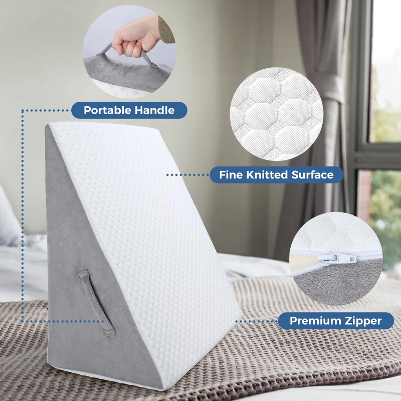 30cm Keilkissen für Bett und Sofa, Bettkeil aus Memory-Schaum