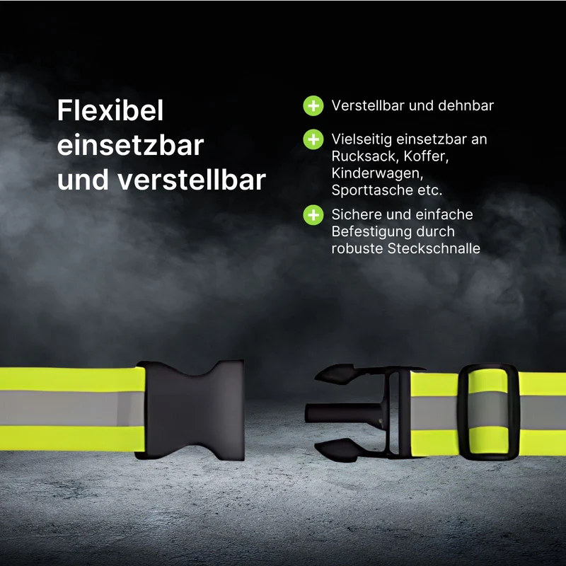 Reflektierender Kofferriemen Kofferband Stretch-Fixierband Kostüm-Band