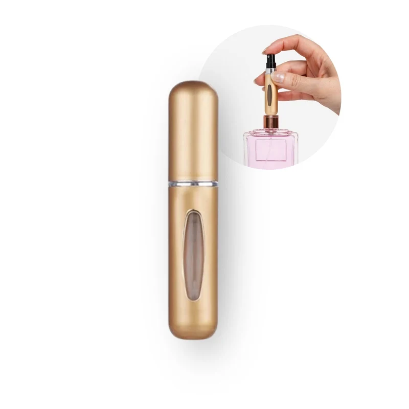 5ml Mini-Parfümzerstäuber Parfum Vaporisateur Matt-Goldig