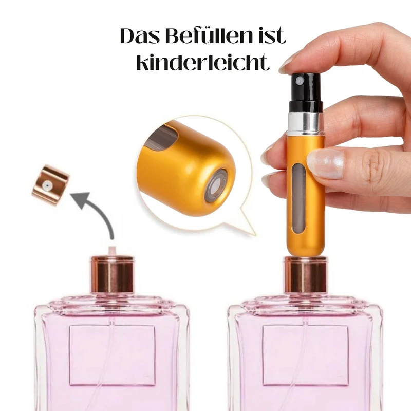5ml Mini-Parfümzerstäuber Parfum Vaporisateur Goldig