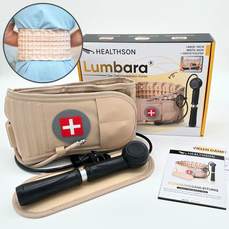 Lumbara® Dekompressionsgürtel | Für deinen Rücken-Typ | + Gratis eBook | 14 Tage risikofrei testen
