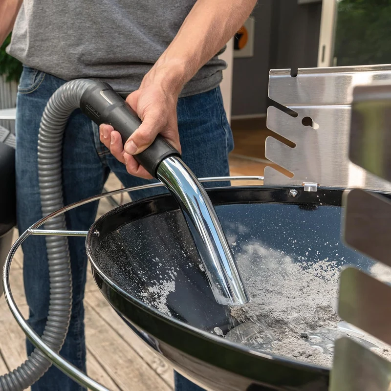 KÄRCHER Premium Aschesauger und Trockensauger Beutellos Schwarz/Silber Ideal für die Reinigung von Kaminen Pelletöfen und Grills