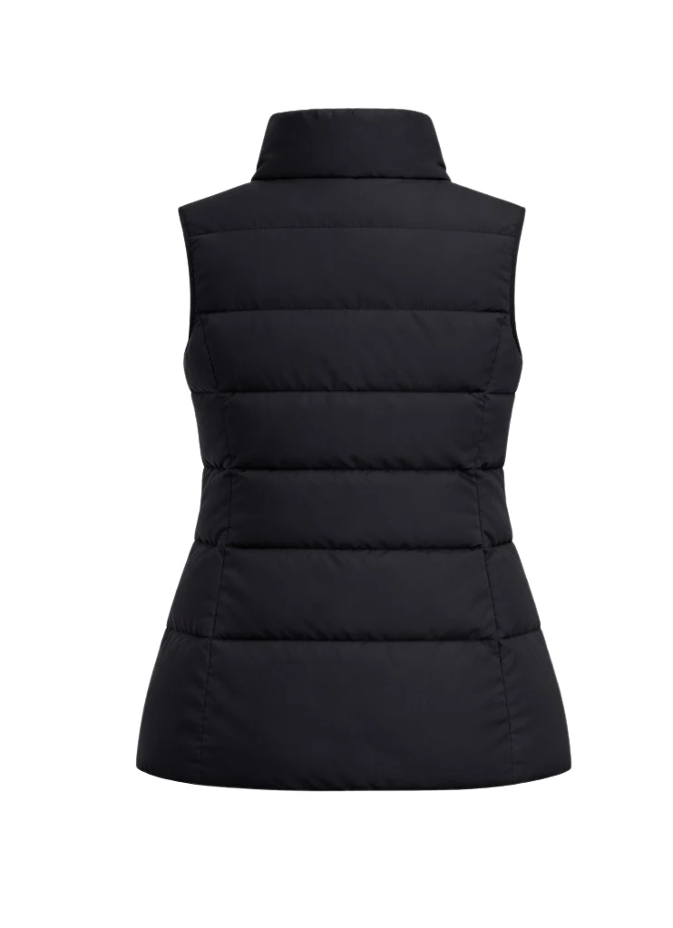 Women's Black Padded Heated Body Warmer - Dual Heating