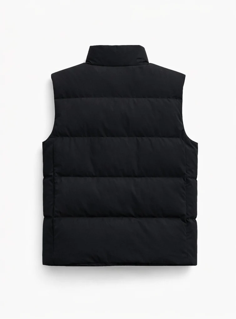Men's Black Padded Heated Body Warmer - Dual Heating