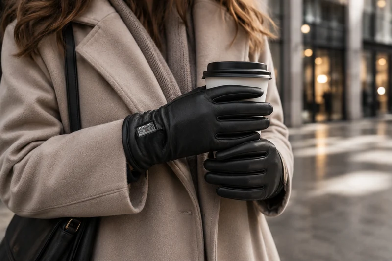 Heated Leather Gloves for Women – Dual Heating