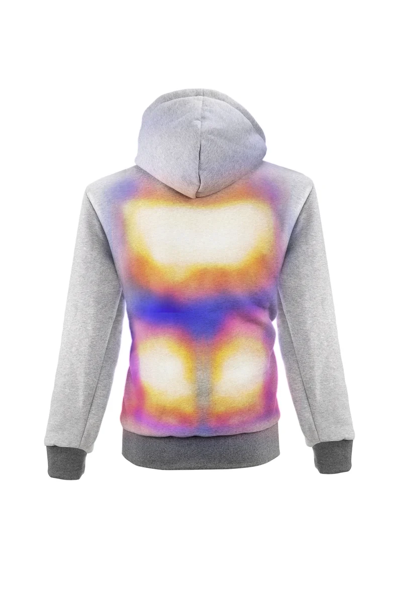 Men’s Heated Hoodie – Single Heating - Grey