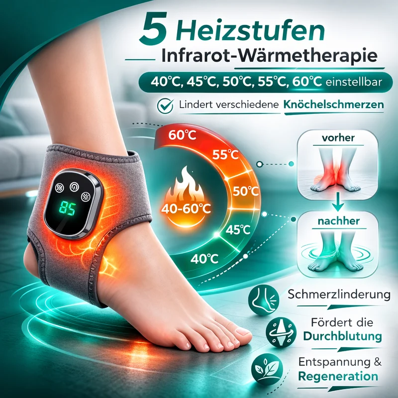 NeuroFlow™ 3-in-1 Fußmassagegerät mit Wärme & Kompression – Förderung der Durchblutung & Entspannung der Füße