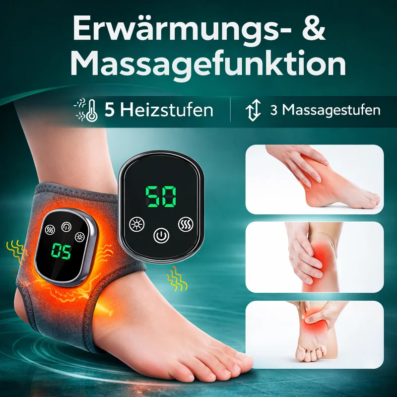 NeuroFlow™ 3-in-1 Fußmassagegerät mit Wärme & Kompression – Förderung der Durchblutung & Entspannung der Füße