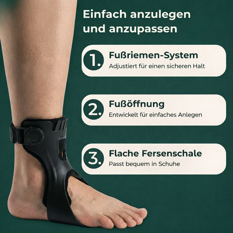 LiftStep™ Fußheber-Orthese – Für Schuhe geeignet