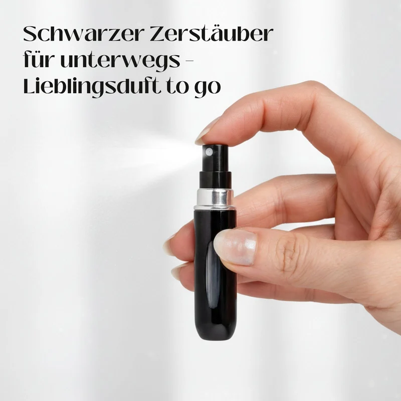 5ml Mini-Parfümzerstäuber Parfum Vaporisateur Schwarz