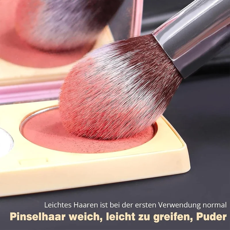 Pinselset Makeup,Make up Pinsel Set,10 Pinsel und 2 Make-up-Schwämme
