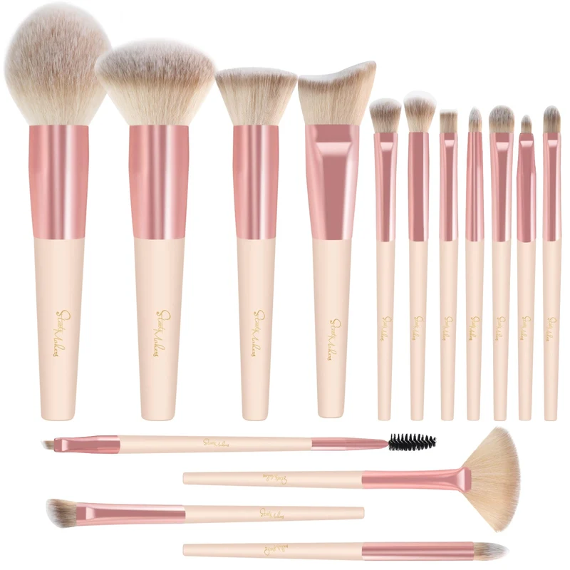 Pinselset Makeup Start Makers 10 Stück Professionelle Make Up Pinsel Set Schwarzer Marmor Kosmetik Pinselset Puder Foundation Lidschatten Concealer Eyeshadow Schmink Pinsel (A)