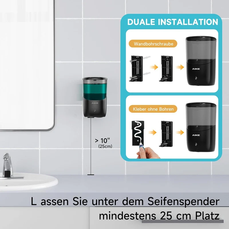 Seifenspender Automatisch Wandmontage, 650 ML Große Kapazität
