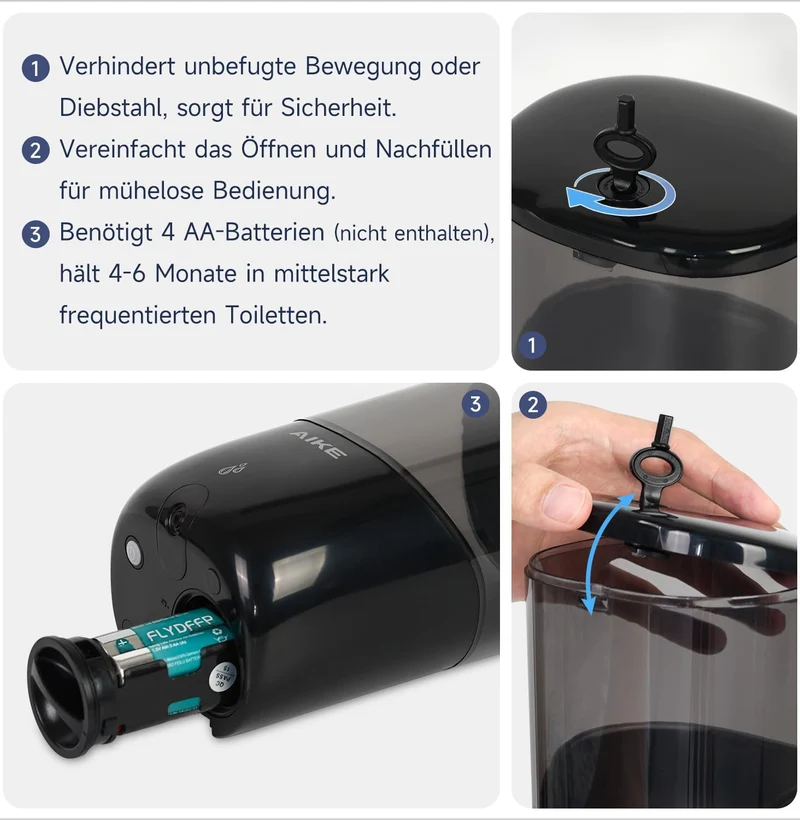 Seifenspender Automatisch Wandmontage, 650 ML Große Kapazität