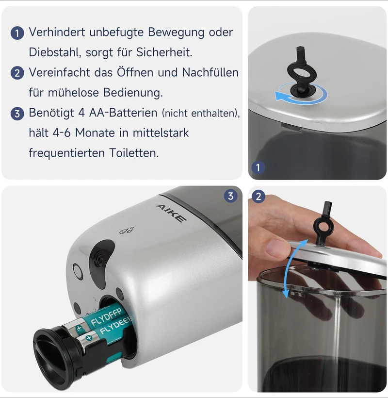 Seifenspender Automatisch Wandmontage, 650 ML Große Kapazität