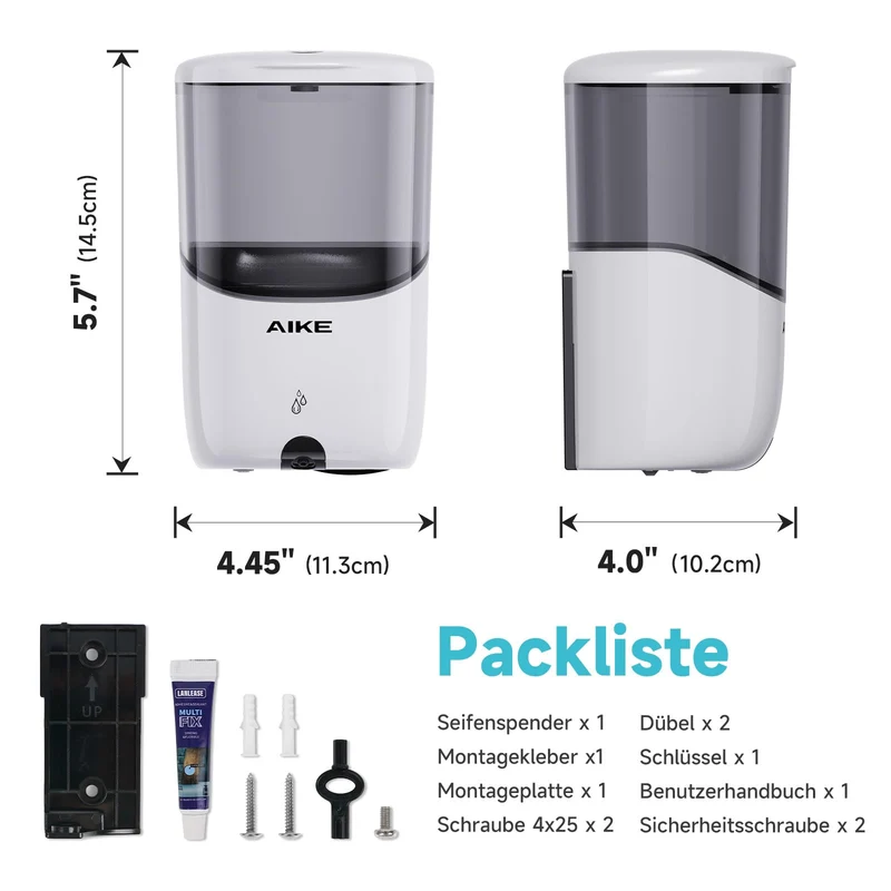 Seifenspender Automatisch Wandmontage, 650 ML Große Kapazität