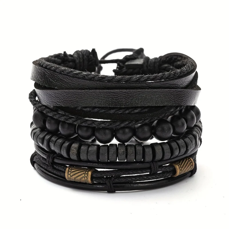 Lederarmband Set für Herren – Natürlicher Stil & Zeitlose Eleganz | Cervora