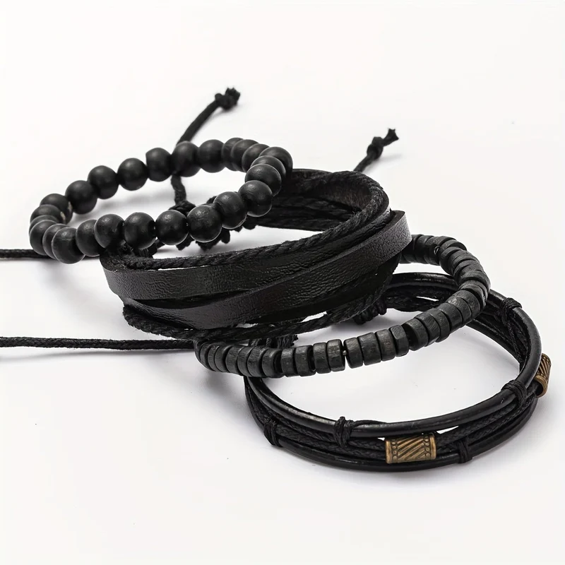 Lederarmband Set für Herren – Natürlicher Stil & Zeitlose Eleganz | Cervora