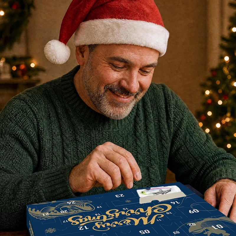 Adventskalender Angeln 2026 - Geschenke für Angler（24 Köder）