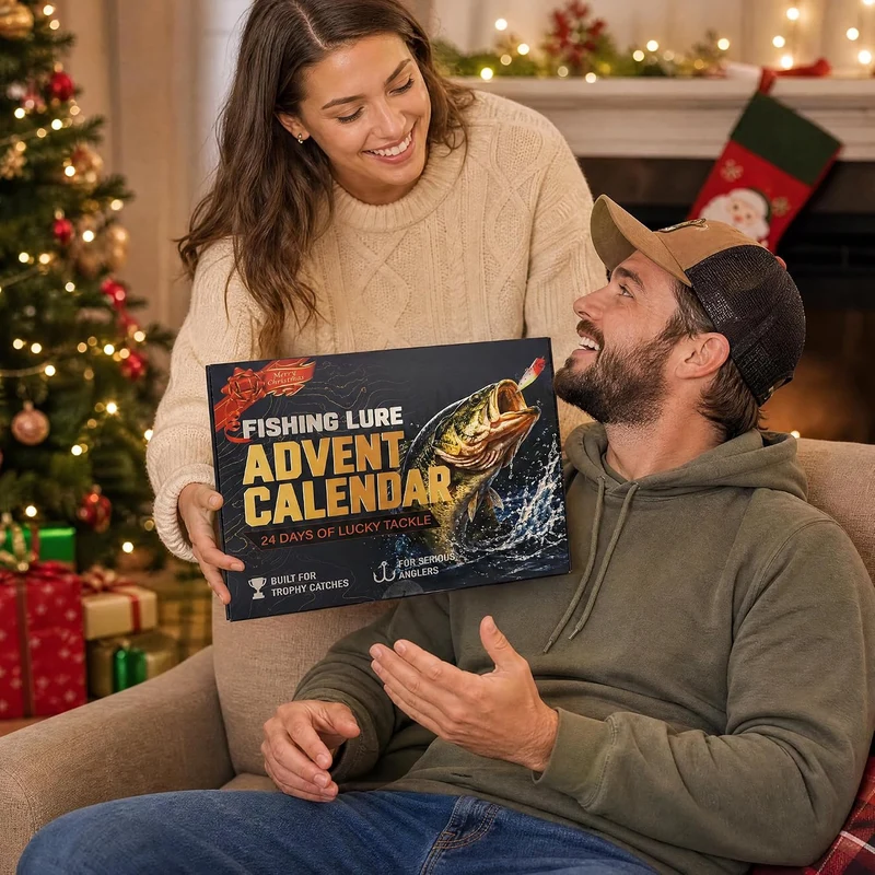 Adventskalender Angeln 2026 - Geschenke für Angler（24 Köder）