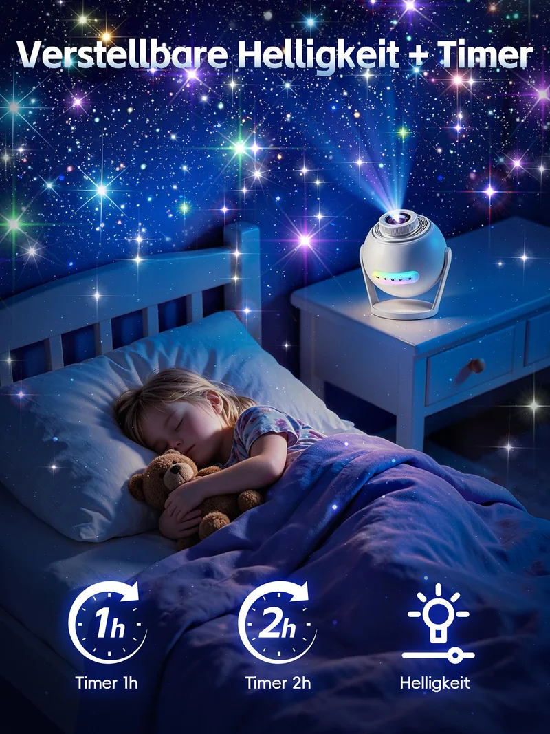 Sternenhimmel Projektor Galaxy Projector Geschenke Nachttischlampe
