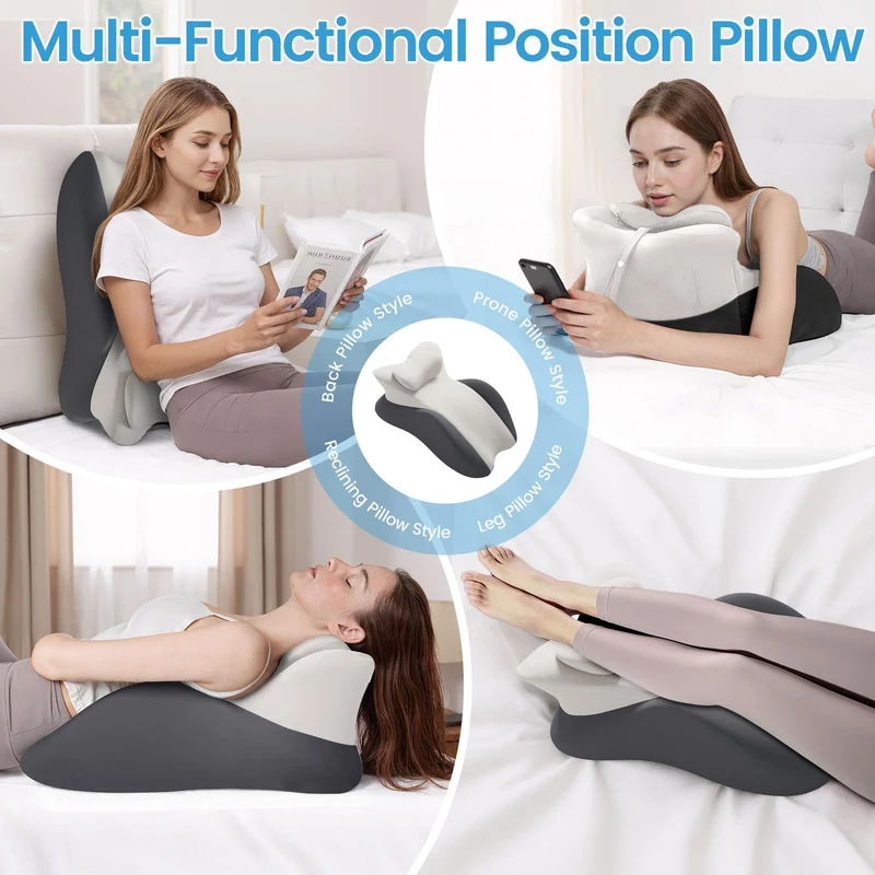 Keilkissen, Lesekissen Entspannungskissen für Bett, Sofa und Boden