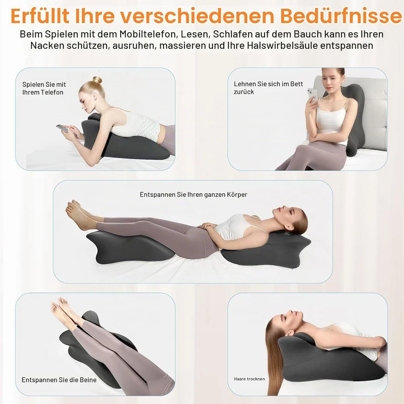 Keilkissen, Lesekissen Entspannungskissen für Bett, Sofa und Boden