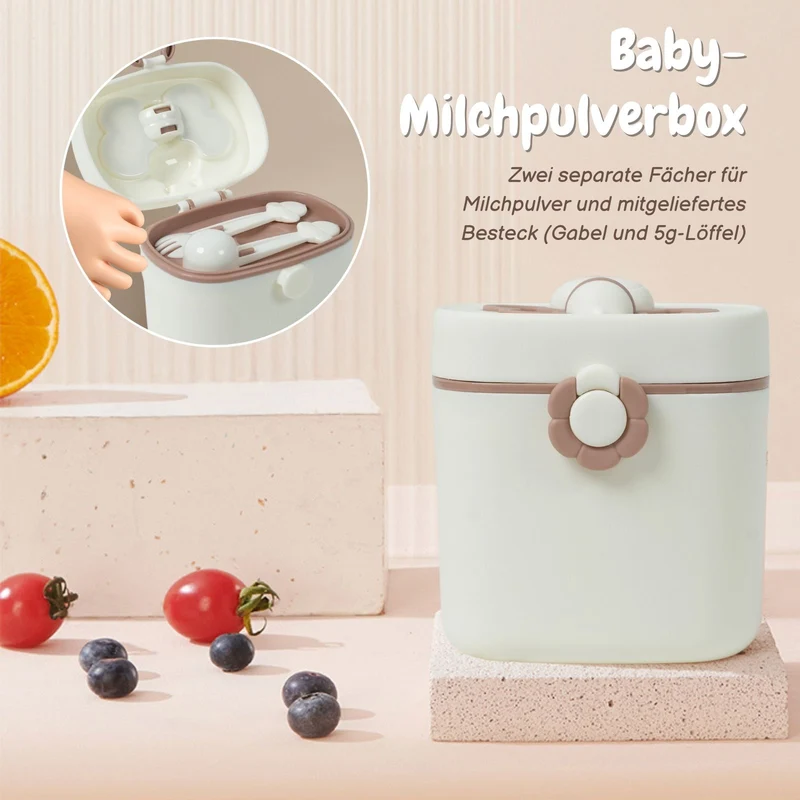 Baby-Milchpulverbox Lebensmittelbox Milchpulverspender Aufbewahrungsbox Behälter
