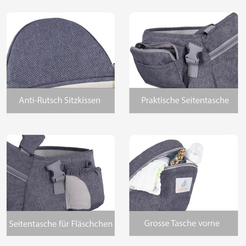 Taillen Hocker Babytragehilfe Baby Carrier Hüftsitz Tragesitz