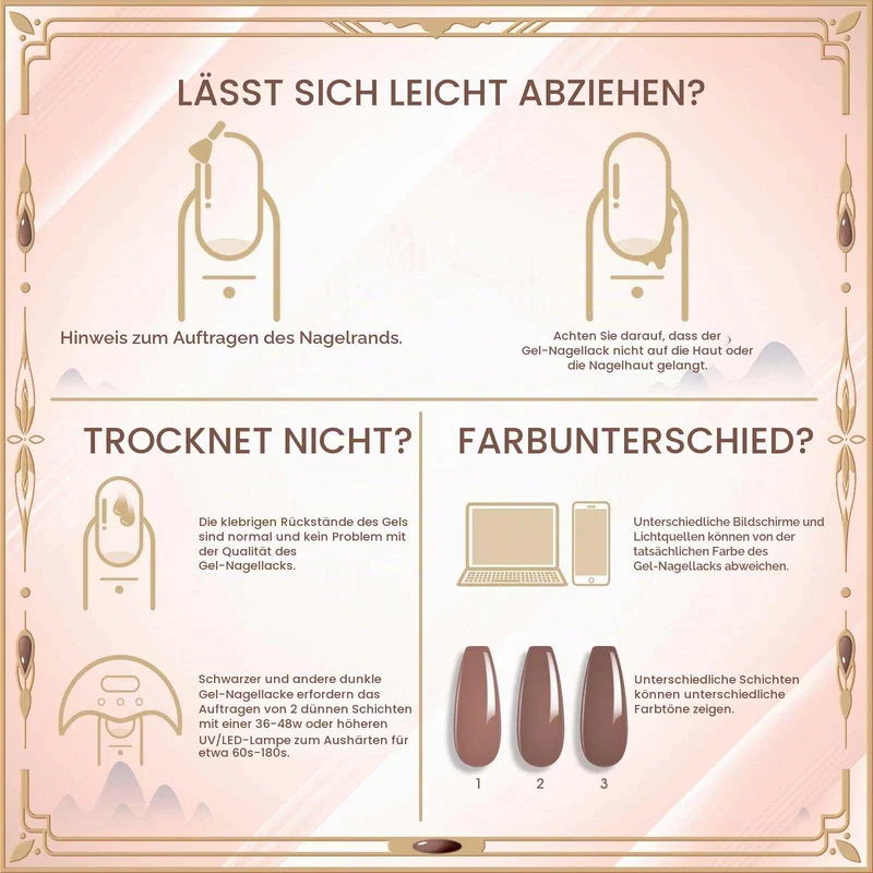UV Nagellack Thermo 6 Farben UV Gellack Farbwechsel Gel Nagellack