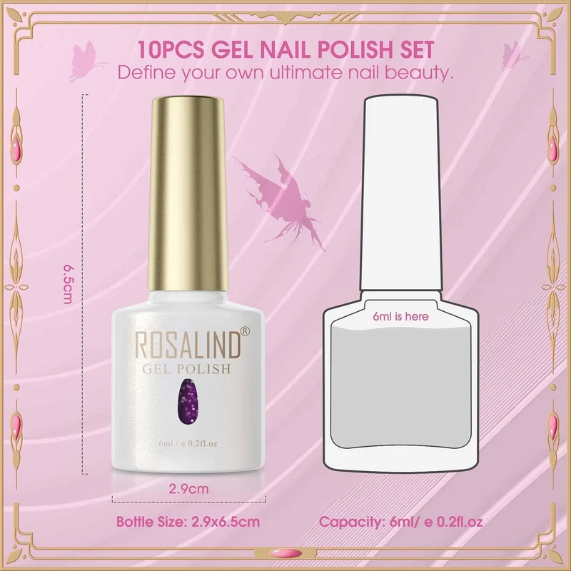 UV Nagellack Thermo 6 Farben UV Gellack Farbwechsel Gel Nagellack