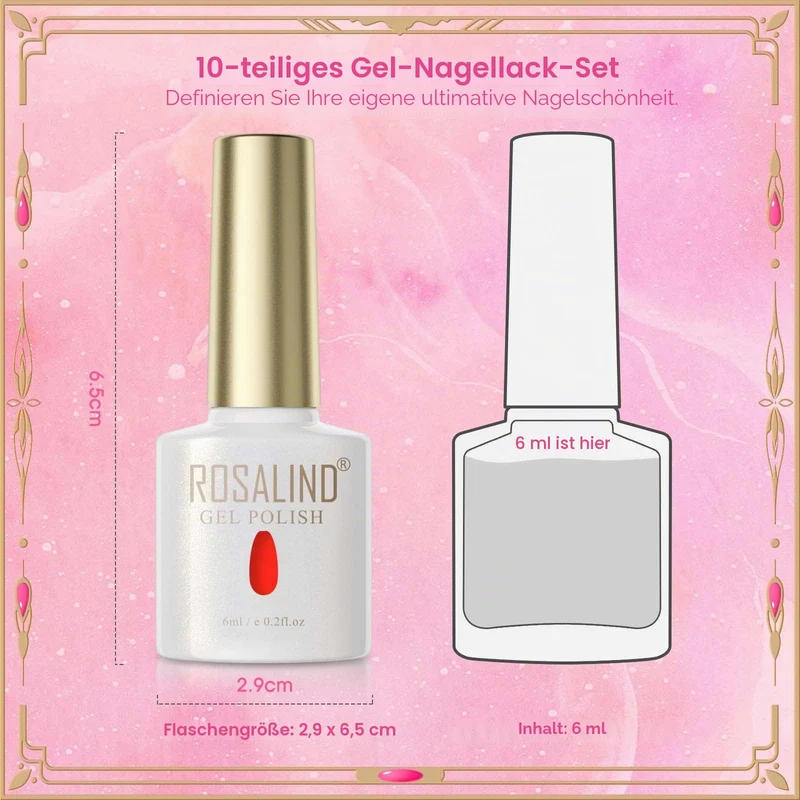 UV Nagellack Thermo 6 Farben UV Gellack Farbwechsel Gel Nagellack