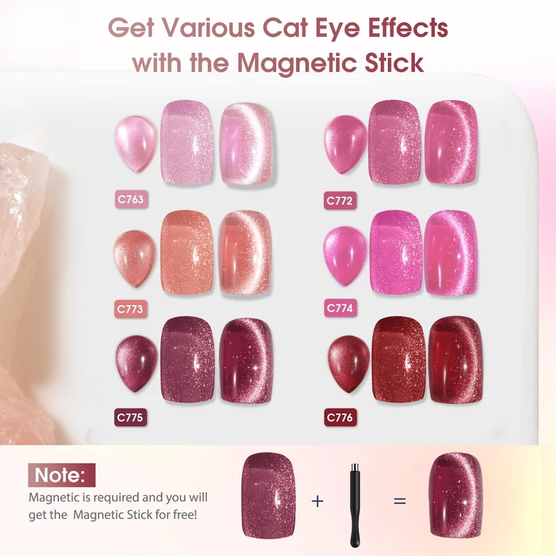 UV Nagellack Thermo 6 Farben UV Gellack Farbwechsel Gel Nagellack