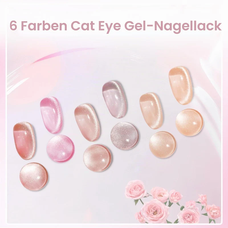 UV Nagellack Thermo 6 Farben UV Gellack Farbwechsel Gel Nagellack