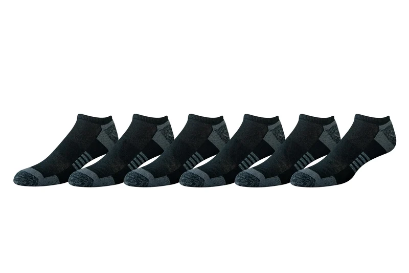 Funktions-Sport-Socken für Herren, Socken aus Baumwolle, gepolstert, 6 Paar