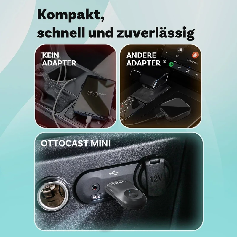 Mini Wireless CarPlay & Android Auto Adapter 2025 – Kabellose Verbindung im Auto | Cervora