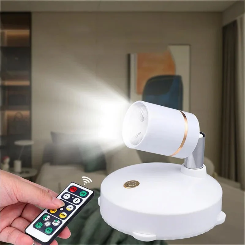 Kabelloser LED-Strahler – Warmes Dimmbares Licht mit Fernbedienung | Cervora