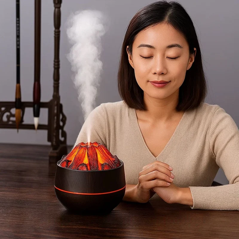 Flammen Aroma-Diffusor – Entspannung, Besserer Schlaf & Wohlfühlatmosphäre | Cervora