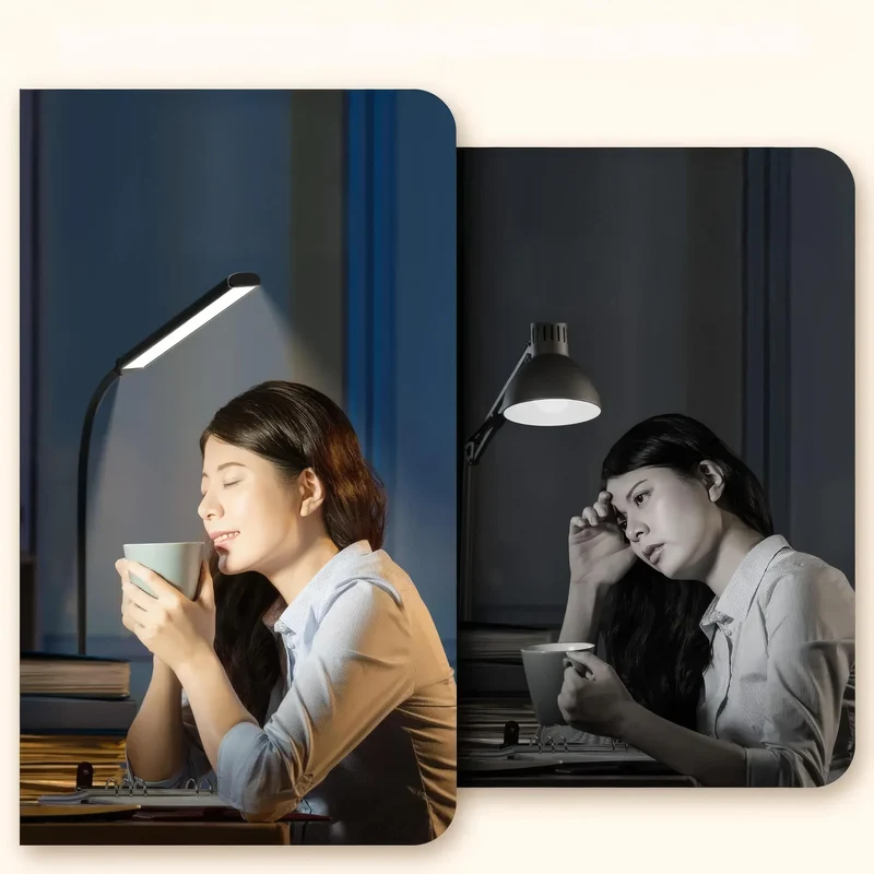 Dimmbare Doppelkopf-LED Schreibtischlampe – Augenfreundliches Licht für Produktives Arbeiten | Cervora