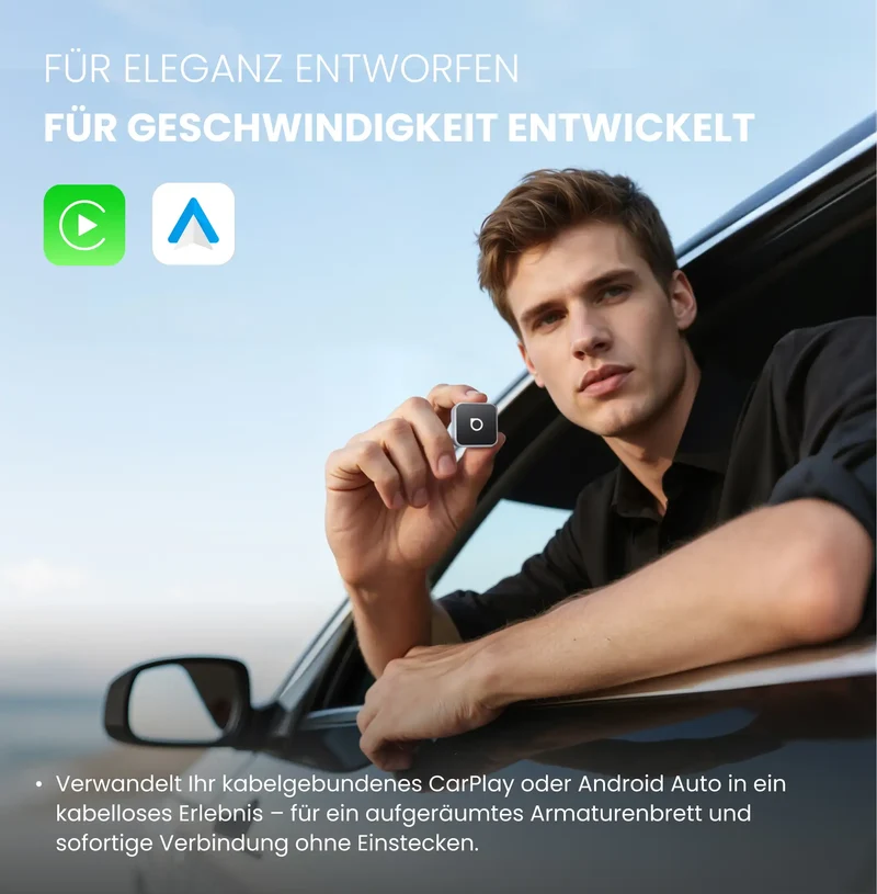 Cervora Mini Cube 3.0 – Wireless CarPlay & Android Auto Adapter