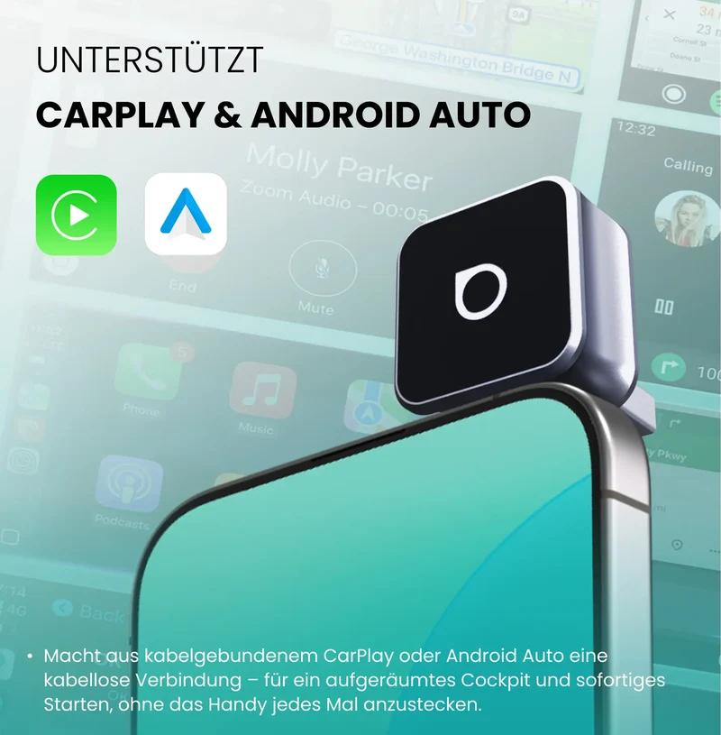 Cervora Mini Cube 3.0 – Wireless CarPlay & Android Auto Adapter