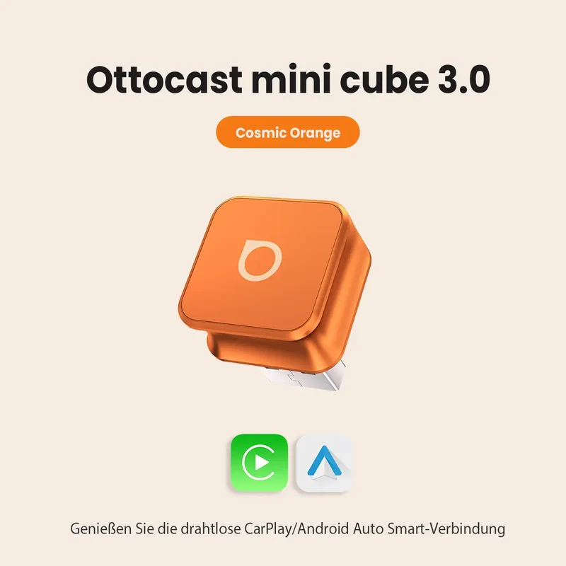 Cervora Mini Cube 3.0 – Wireless CarPlay & Android Auto Adapter