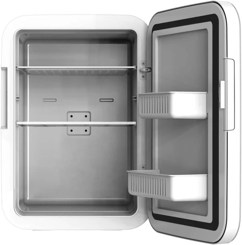 Mini-Kühlschrank / 12V-220V, Kompatibel mit Auto und Wohnwagen, Kühl- und Heizfunktion, Temperaturbereich 5-65º, Einfacher Transport.